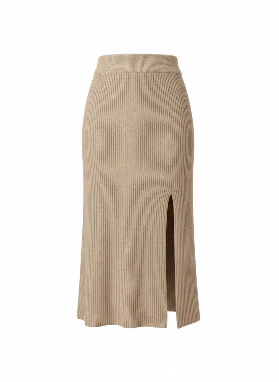 Abercrombie & Fitch Ribbed Knit Side Slit Midi Skirt
A95